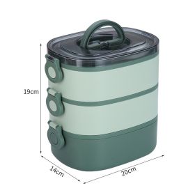 Stainless Steel Large Capacity Portable Multi-layer Insulated Lunch Box