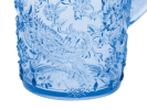 2.5 Quarts Designer Paisley Blue Acrylic Pitcher with Lid, Crystal Clear Break Resistant Premium Acrylic Pitcher for All Purpose BPA Free