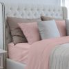 Luxurious Viscose from 100% Bamboo 4-Piece Sheet Set, Oeko-TEX Certified, King - Pale Rose