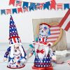 4th of July Gnomes Decorations for Home - 2 Pcs Handmade Swedish Tomte Gnomes Plush; Patriotic Gnomes for Memorial Day Decorations&Veterans Day&Indepe