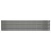 Garden Raised Bed Powder-coated Steel 130.7"x15.7"x26.8" Gray