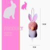 10Pcs Easter Hanging Bunny Gnomes Colorful Spring Bunny Plush Gnomes for Gifts