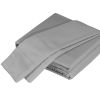 Luxurious Viscose from 100% Bamboo 5-Piece Sheet Set , Oeko-TEX Certified, Split King - Silver Gray