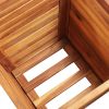 Garden Raised Bed Set 3 Pieces Square Solid Acacia Wood