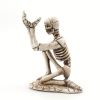 1pc, Small Halloween Skeleton Pen Holder, Funny Creative Resin Pen Holder, Decorative Holder Organizer For Pen, Brush, Razor