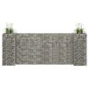 H-Shaped Gabion Planter Steel Wire 102.4"x15.7"x39.4"