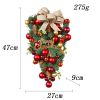 Christmas Decorations Upside Down Tree Hanging Window Scene Arrangement Decorative Bow Rattan Door Hanging