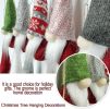 10PCS Christmas Gnome Ornament Handmade Hanging Santa Elf Doll Xmas Tree Decor