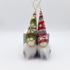 10PCS Christmas Gnome Ornament Handmade Hanging Santa Elf Doll Xmas Tree Decor