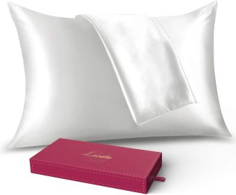 Silk Pillowcase for Hair and Skin;  22 Momme 100% 6A Soft Silk Pillow Case with Hidden Zipper;  600 Thread Count;  Dual Sided Silk Fabrics/Wood Pulp F