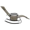 Sun Loungers 2 pcs Textilene Taupe and Gray