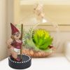 1pcs Gnome Figure Statue Crafts; Resin Women Pole Dancing Goblin Ornaments; For Garden Home Decor Bedroom Office Lawn (3.6*3.2*6.6inch)