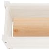 Garden Planters 2 pcs White 23.6"x12.2"x12.2" Solid Wood Pine