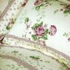 [Rowena] Cotton 3PC Floral Vermicelli-Quilted Printed Quilt Set (Full/Queen Size)