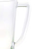 2.75 Quarts Designer Oval Halo Blue Acrylic Pitcher with Lid, Crystal Clear Break Resistant Premium Acrylic Pitcher for All Purpose BPA Free