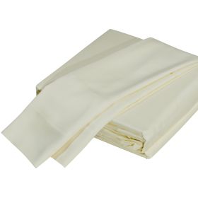 Luxurious Viscose from 100% Bamboo 5-Piece Sheet Set , Oeko-TEX Certified, Split King - Cr√®me