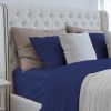 Luxurious Viscose from 100% Bamboo 4-Piece Sheet Set , Oeko-TEX Certified, King - Indigo