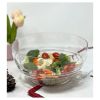 Designer Swirl Clear Acrylic Large Bowl, Break Resistant Premium Acrylic Round Serving Bowl for Party's, Snacks, or Salad Bowl, BPA Free