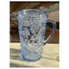 2.5 Quarts Designer Paisley Blue Acrylic Pitcher with Lid, Crystal Clear Break Resistant Premium Acrylic Pitcher for All Purpose BPA Free