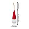 10PCS Christmas Gnome Ornament Handmade Hanging Santa Elf Doll Xmas Tree Decor