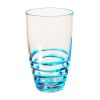 Designer Acrylic Swirl Blue Hi Ball Tumbler Set of 4 (20oz), Premium Quality Unbreakable Stemless Acrylic Tumbler for All Purpose