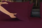 Luxurious Viscose from 100% Bamboo 4-Piece Sheet Set , Oeko-TEX Certified, King - Merlot