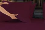 Luxurious Viscose from 100% Bamboo 4-Piece Sheet Set , Oeko-TEX Certified, Queen - Merlot