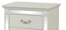 Milan Mirror Framed Nightstand made with Wood in White