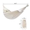 Free shipping  Garden Cotton Hammock Comfortable Fabric Hammock with Tree Straps Portable Hammock with Travel Bag,Perfect for Camping Outdoor/Indoor P