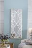 24" x 60" Distressed White Floor Mirror, Full Body Mirror for Bathroom Bedroom Living Room