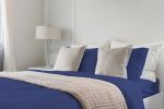 Luxurious Viscose from 100% Bamboo 4-Piece Sheet Set , Oeko-TEX Certified, King - Indigo