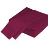 Luxurious Viscose from 100% Bamboo 4-Piece Sheet Set , Oeko-TEX Certified, King - Merlot