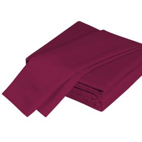 Luxurious Viscose from 100% Bamboo 4-Piece Sheet Set , Oeko-TEX Certified, King - Merlot