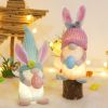 2Pcs Easter Decorations; Gnome Plush Doll Easter Gifts