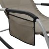 Sun Loungers 2 pcs Textilene Taupe and Gray