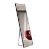 3rd generation black solid wood frame full length mirror, dressing mirror, bedroom porch, decorative mirror, clothing store, floor to ceiling mirror,