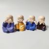 Creative 4 Little Monk Resin Ornaments; Desktop Decoration Crafts