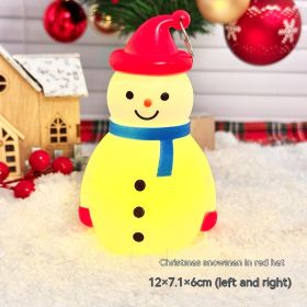 Christmas Decorations Snowman Small Night Lamp Luminous Small Ornaments