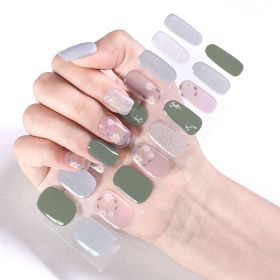 Removable Wear Nail Stickers Full Stickers (Option: JK217)