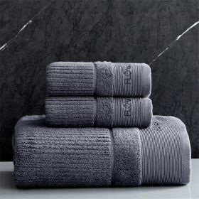 Hotel Style High-end Towels And Bath (Option: Dark Gray-34x76)