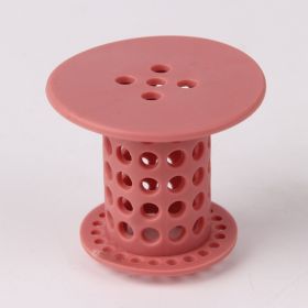 Household Column Floor Drain Cleaning Collector (Color: Pink)