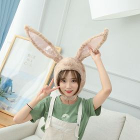 Bunny Ears Hat Headgear Photo Props (Option: Light Brown-Average Size)