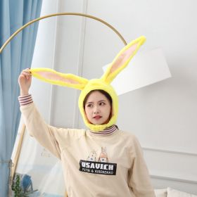 Bunny Ears Hat Headgear Photo Props (Option: Yellow-Average Size)