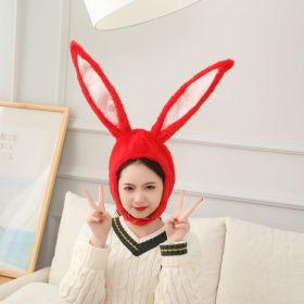 Bunny Ears Hat Headgear Photo Props (Option: Red-Average Size)