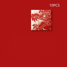 Creative Personality Bronzing Dragon Year Red Envelope (Option: Faucet-100 Yuan Style-10PCS)