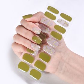 Removable Wear Nail Stickers Full Stickers (Option: JK208)