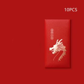 Creative Personality Bronzing Dragon Year Red Envelope (Option: Dragon Year Big Luck-Thousand Yuan-10PCS)