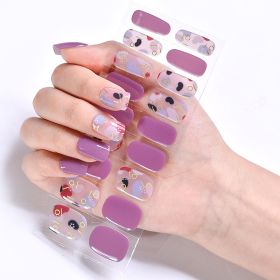 Removable Wear Nail Stickers Full Stickers (Option: JK190)