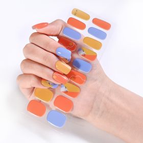 Removable Wear Nail Stickers Full Stickers (Option: JK235)