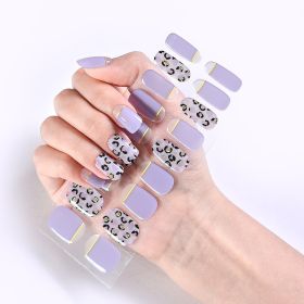 Removable Wear Nail Stickers Full Stickers (Option: JK207)